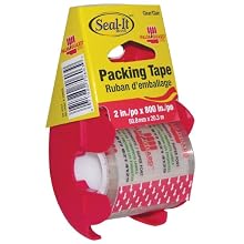 LePage's Seal It  Packing Tape on Palmguard Dispenser, Clear, 2 x 800 Inch (70603)