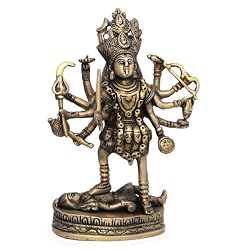Kali Figurine Brass Religious Statues
