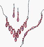 Avon Red Chevron Three-Piece Gift Set