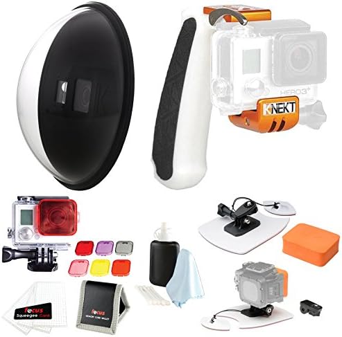 KNEKT GPLT Trigger Handle for GoPro HERO3, HERO3+ and FRAME with KSD6 Six-Inch Dome Port &amp; All-in-1 Surf Kit Bundle