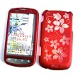 Samsung Epic 4G (Sprint) Snap On Protector Hard Case "Aloha Flowers Red" Design