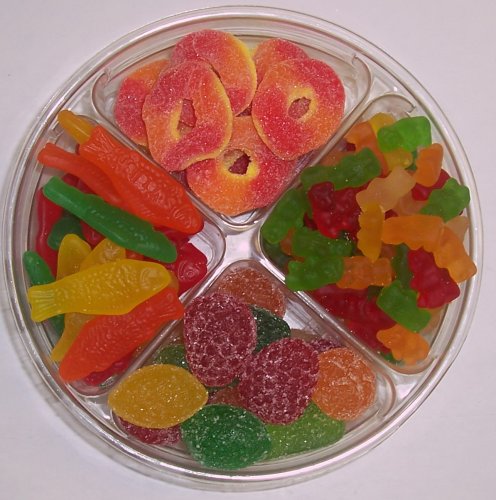 Scott's Cakes 4-Pack Peach Rings, Pectin Fruit Gels, Gummie Bears, & Swedish Fish by Scott's Cakes