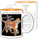 : Asian Zodiac Coffee & Tea Mug Year of the Tiger: Birth Years 1914 1926 1938 1950 1962 1974 1986 1998 2010