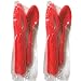 2 Pack. Party Besteck 18 Teile, Farbe rot, Partyzubehör, Tisch Deko Dekoration,1866