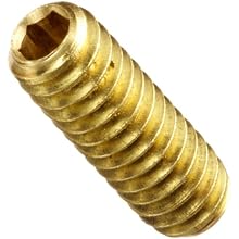 Brass Set Screw, Hex Socket Drive, Cup Point