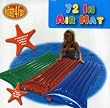 72-in Inflatable Air Mat Pool Float with Contoured Pillow Mat