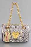 Betsey Johnson The Barrel Tote in Silver Party Hearty,Bags (Handbags/Totes) for Women