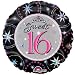 Sweet Sixteen 16 Party Supplies 18 Inch Mylar Balloon