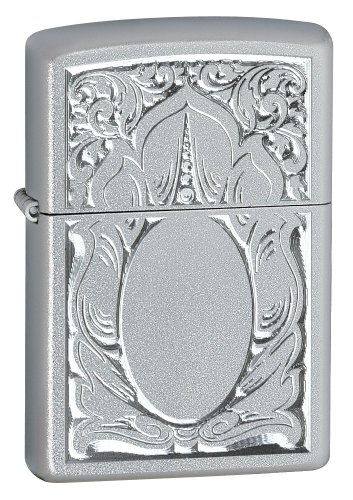 ZIPPO Scrolled Mirror Satin Chrome