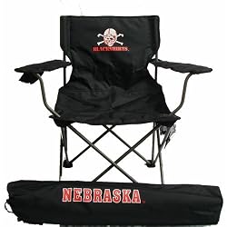 Nebraska Cornhuskers NCAA Ultimate Adult Tailgate Chair (Blackshirts) by Rivalry Distributing