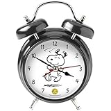 The Original Snoopy Peanuts Wacky Waker 2 Bell Alarm Clock
