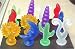 Pack of 12 Decorative Acrylic Bottle Stoppers Closures