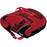 Wilson K Tour Red Black Super 6 Pack Tennis Bag