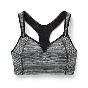 Moving Comfort Rebound Racer Bra - Women's Black Jacquard 36C