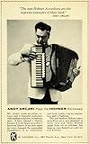 1956 Ad M. Hohner Piano Accordions Andy Arcari Musician - Original Print Ad 1956 Ad M. Hohner Piano Accordions Andy Arcari Musician - Original Print Ad
