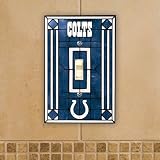 Indianapolis Colts Art Glass Lightswitch Cover