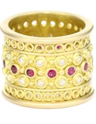 Annie Fensterstock Burmese Crown Ring, Size 7