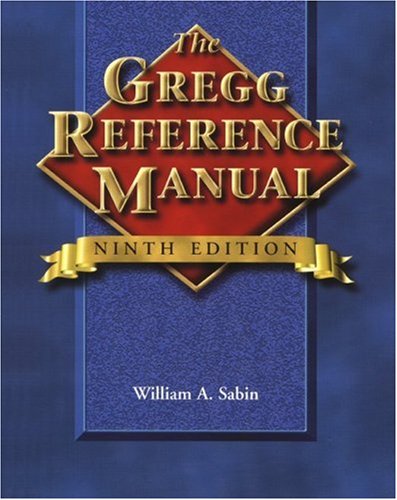 the gregg reference manual gregg reference manual 9th ed