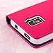 MPERO FLEX FLIP Wallet Case for ZTE Warp 4G N9510 - Pink / Navy Blue