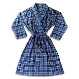 St. John's Bay - Mens Plaid Flannel Robe, Blue, Navy