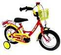 Kinderfahrrad 12" Zoll (=30,5cm) FLOTTE BIENE rot-gelb