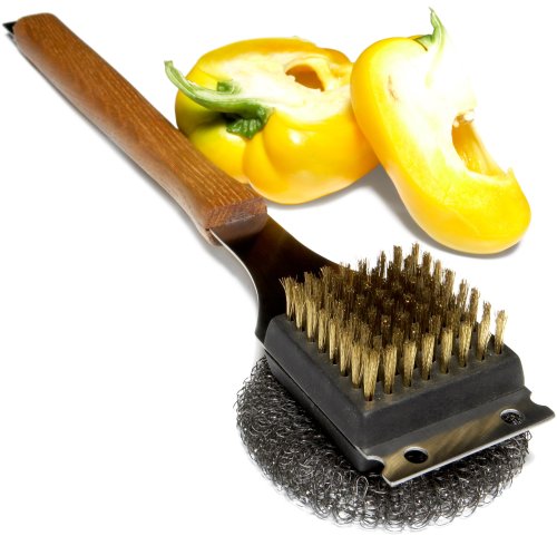 Tom Douglas by Pinzon 3-in-1 Stainless-Steel Grill Brush  Picture