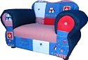 Fantasy Furniture Comfy Chair, Blue Cars