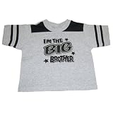 Riverstone Goods I'm The Big Brother (Black Graphic) Toddler Short Sleeve Football T-Shirt
