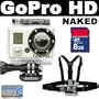 GoPro HD Naked HERO High-Definition Waterproof Digital Camera + GoPro Chest Mount Harness + SD 8GB Memory Card