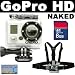 GoPro HD Naked HERO High-Definition Waterproof Digital Camera + GoPro Chest Mount Harness + SD 8GB Memory Card