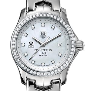 Princeton University TAG Heuer Watch - Women's Link Watch with Diamond Bezel
