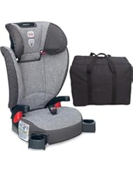 Britax Parkway SG - Belt Positioning Booster Seat with a car seat Travel Bag - Gridline