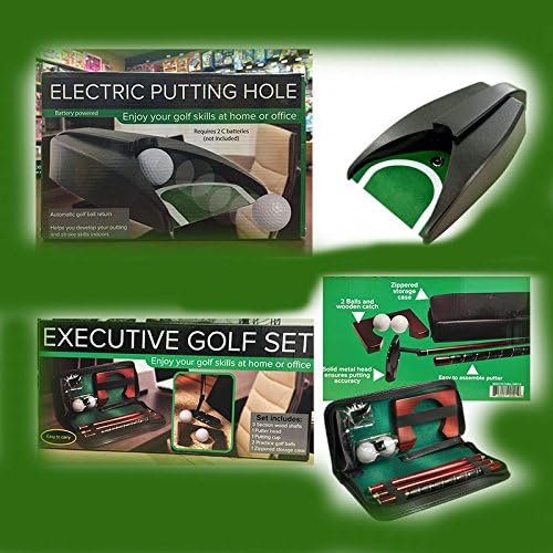 Portable Golf Set with Electric Putting Hole