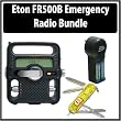 Etón FR500 Solarlink (Black) With Swiss Army Knife and travel charger with 4 Batteries