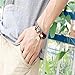 Kingfansion Butterfly Braided Wooden Bead Wrist Bracelet Leather Jewelry