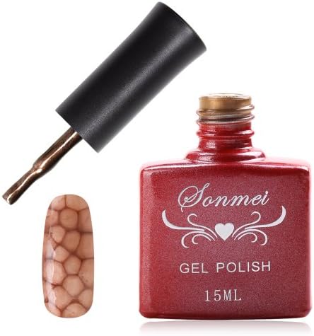 Janmei 1X 15Ml Soak Off Snake Skin Nail Art Tips Polish Led Uv Gel Lamp Diy Q1 Brown Coffee