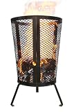 BRUNS Large Environmentally friendly Outdoor Steel Round Garden Incinerator - Ideal For keeping Warm & Burning Your Rubbish