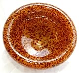 Glass Votive Bowl, Beige and brown