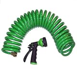 Orbit 50' Coil Hose and Sprayer - Green