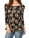Allegra K Woman Printed Tunic Peplum Top