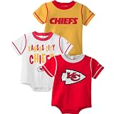 Reebok Kansas City Chiefs Newborn 3 Pc. Creeper Set 3-6 Months