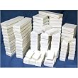 100 White Jewelry Display Cotton Boxes Gift Box Set