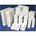 100 White Jewelry Display Cotton Boxes Gift Box Set