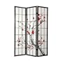 4 Panel Japanese Shoji Folding Privacy Floor Screen Room Divider Cherry Blossom