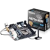Gigabyte H87N-WIFI Motherboard (Intel H87 Express, DDR3, S-ATA/600, Mini ITX, PCI Express 3.0, HDMI, USB 3.0, Supports 4th Generation Intel Core Processors, Socket 1150)