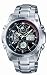 Casio - ECW-M100D-1AVER - Montre Edifice Radio Pilotée - Quartz Analogique - Chronographe - 5 Alarmes - Timers - Fuseaux Horaires - Dateur - Etanche 10 ATM - Bracelet Acier