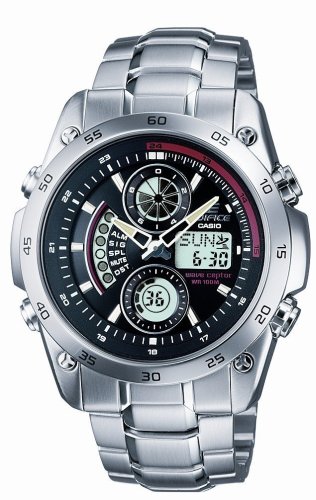 Casio ECW-M100D-1AVER Radio Controlled Mens Combi Bracelet Watch