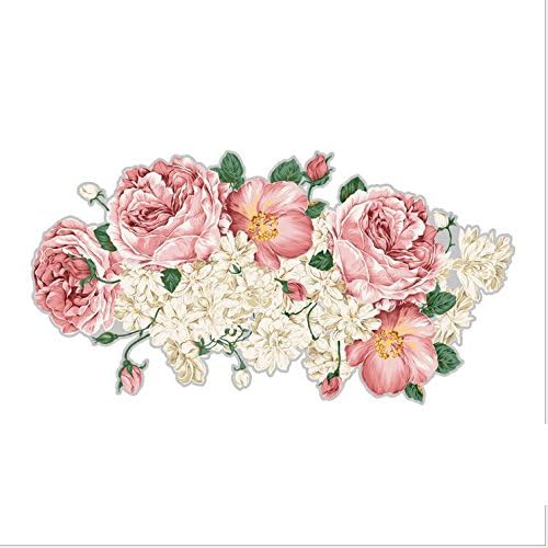 LMGQT 3D desktop stickers affixed fashion creative personality waterproof and dustproof anti-oil can be replaced without leaving adhesive ( Rose ) , color