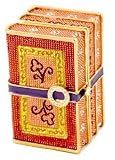 JMC Red And Gold Book Style Trinket Pill/Box