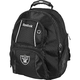 Reebok Oakland Raiders Backpack with Laptop Compartment